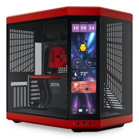 HYTE Y70 Touch Infinite Midi Tower Noir, Couleur cerise