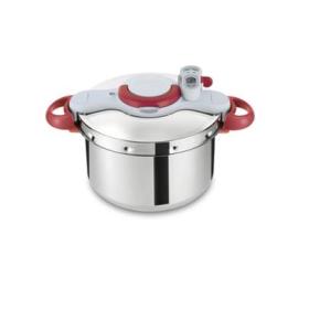 Tefal Clipsominut Perfetct 6L Rosso, Acciaio inox