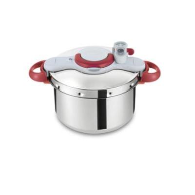 Tefal Clipsominut Perfetct 6L Red, Stainless steel