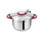 Tefal Clipsominut Perfetct 6L Rosso, Acciaio inox