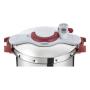 Tefal Clipsominut Perfetct 6L Rosso, Acciaio inox