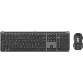 Logitech MK950 Signature for Business Tastatur Maus enthalten Büro RF Wireless + Bluetooth QWERTZ Deutsch Graphit