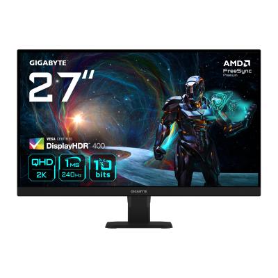 GIGABYTE GS27QXA 27" Monitor gaming QHD - 2560 x 1440, 240Hz, 1 ms, 350 cd m², AMD FreeSync Premium, DisplayHDR 400, HDMI 2.0,