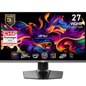 MSI MPG 271QRXDE QD-OLED Computerbildschirm 67,3 cm (26.5") 2560 x 1440 Pixel Wide Quad HD Schwarz