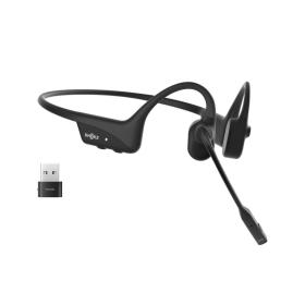 SHOKZ OpenComm2 UC 2025 Upgrade Wireless Bluetooth Bone Conduction Videoconferencing Headset with USB-C Charging Port and USB-A