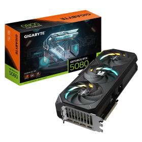 GIGABYTE GeForce RTX 5080 GAMING OC 16G Grafikkarte - 16GB GDDR7, 256 Bit, PCI-E 5.0, 2730MHz Core Clock, 3 x DisplayPort, 1 x