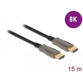 DeLOCK Câble optique actif HDMI 8K 60 Hz 15 m