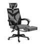 Huzaro Combat 5.0 PC-Gamingstuhl Netz-Sitz Schwarz, Grau