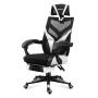 Huzaro Combat 5.0 Silla para videojuegos de PC Asiento de malla Negro, Blanco