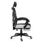 Huzaro Combat 5.0 Silla para videojuegos de PC Asiento de malla Negro, Blanco