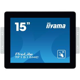 iiyama TF1515MC-B2 pantalla de señalización 38,1 cm (15") LED 350 cd   m² XGA Negro Pantalla táctil