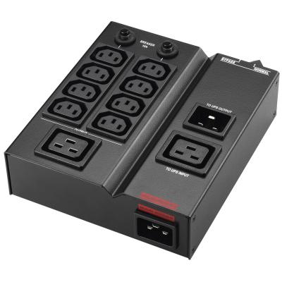 PowerWalker MBS PDU IEC 1-3kVA unità di distribuzione dell'energia (PDU) 9 presa(e) AC Nero