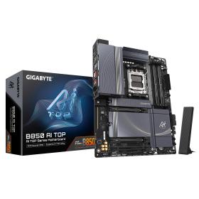 GIGABYTE B850 AI TOP Placa Base - Procesadores AMD Ryzen Serie 9000, 16+2+2 fases VRM digitales, hasta 8600MHz DDR5 (OC),