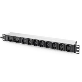 Digitus Socket Strip with Aluminum Profile, 10-way, 2 m cable IEC C20 plug