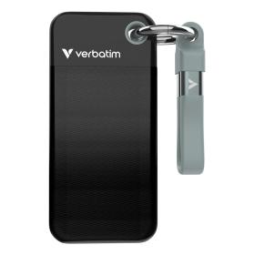 Verbatim Pocket SSD 2 TB USB tipo-C 3.2 Gen 2 (3.1 Gen 2) Nero, Grigio