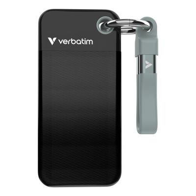 Verbatim Pocket SSD USB 3.2 Gen 2 2TB Black Grey