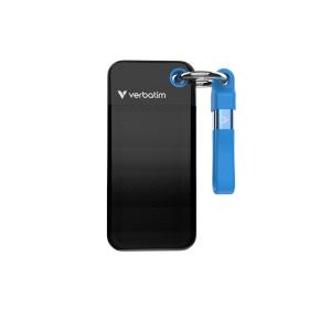 Verbatim Pocket SSD 1 To USB Type-C 3.2 Gen 2 (3.1 Gen 2) Noir, Bleu