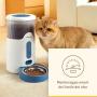 Panasonic CP-JNF01CW Futter- Wasserspender für Hunde Katzen Kunststoff, Edelstahl Weiß Universal Haustierfutterautomat