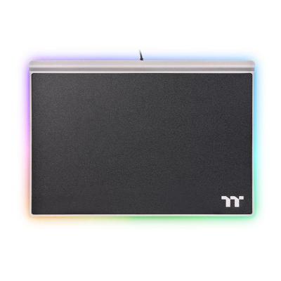 Thermaltake Argent MP1 RGB Alfombrilla de ratón para juegos Negro, Titanio