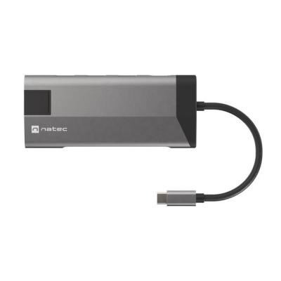 NATEC Fowler Plus USB Tipo C Negro, Gris