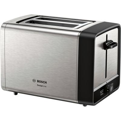 Bosch TAT5P420 toaster 2 slice(s) 970 W Black, Stainless steel