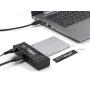 DeLOCK Convertisseur USB Type-C pour 1 x SSD M.2 NVMe + 1 x SATA SSD   HDD avec fonction Clone