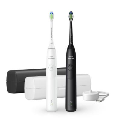 Philips Series Sonicare spazzolino elettrico sonico con base di ricarica e custodia, 2 livelli di intensità, sensore di