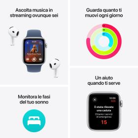 Apple Watch SE GPS + Cellular 40mm Cassa Alluminio Mezzanotte con Inchiostro Sport Loop