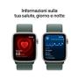 Apple Watch SE GPS + Cellular 44mm Cassa Alluminio Galassia con Verde Lago Sport Loop