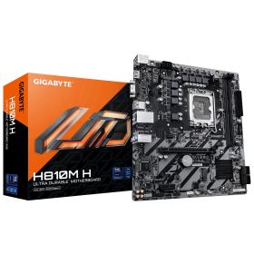 GIGABYTE H810M H Mainboard – Intel Core Ultra (Serie 2) CPUs, 4+1+2 Phasen VRM, bis zu 6400 MHz DDR5, 1xPCIe 4.0 M.2, 1GbE LAN,