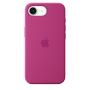 Apple Coque en silicone pour iPhone 16e – Fuchsia