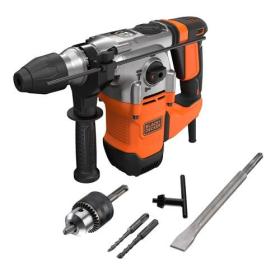 Black & Decker BEHS03K 900 tr min SDS Plus Noir, Orange