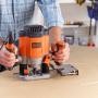 Black & Decker KW1200EKA-QS Fräser Trimmer Schwarz, Grau, Orange