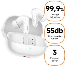 Xiaomi Buds 5 Pro Auriculares True Wireless Stereo (TWS) Dentro de oído Llamadas Música USB Tipo C Bluetooth Blanco