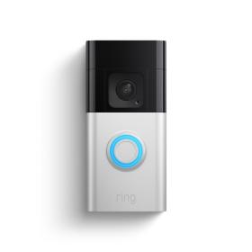 Ring Battery Doorbell Plus Noir, Nickel