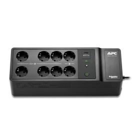 APC Back-UPS, 500VA 300W Floor Wall Mount, 230V, 8x CEE 7 3 Schuko outlets, USB Type A Port, User Replaceable Battery