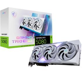 MSI GAMING GEFORCE RTX 5080 16G TRIO OC WHITE carte graphique NVIDIA 16 Go GDDR7