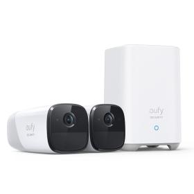 Eufy Security, eufyCam 2 Pro Wireless Home Security Camera System, 365-Day Battery Life, HomeKit Compatibility, 2K Resolution,