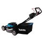 Makita DLM530Z cortadora de césped Cortacésped de empuje a gasolina Batería Negro, Azul