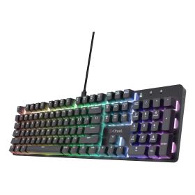 Trust GXT 871 Zora keyboard Gaming USB Italian Black