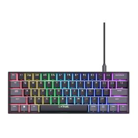 Trust GXT 867 Acira teclado Juego USB QWERTY Italiano Negro