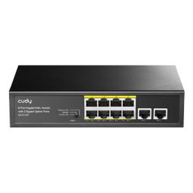 Cudy GS1010P switch di rete Gigabit Ethernet (10 100 1000) Supporto Power over Ethernet (PoE) Montaggio da desktop parete Nero