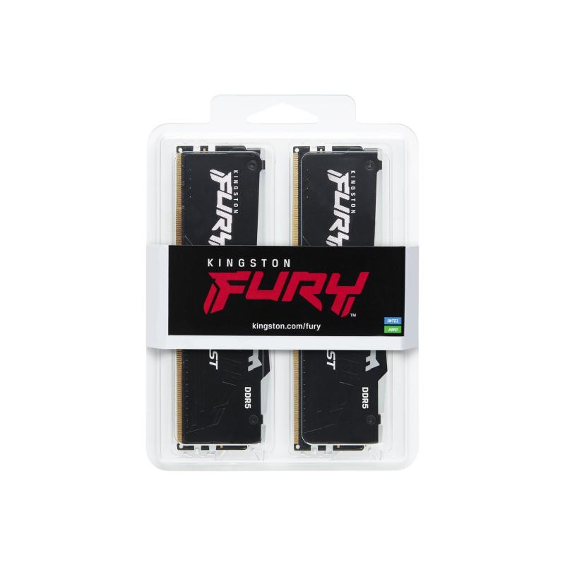Kingston Fury Beast White RGB - 2 x 16 Go (32 Go) - DDR5 5600 MHz