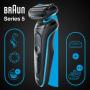 Braun Series 5 51-M4500cs Folienschaber Schwarz, Blau