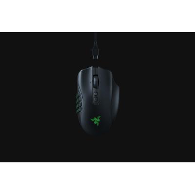 Razer Naga V2 Pro mouse Right-hand RF Wireless + Bluetooth + USB Type-C Optical 30000 DPI