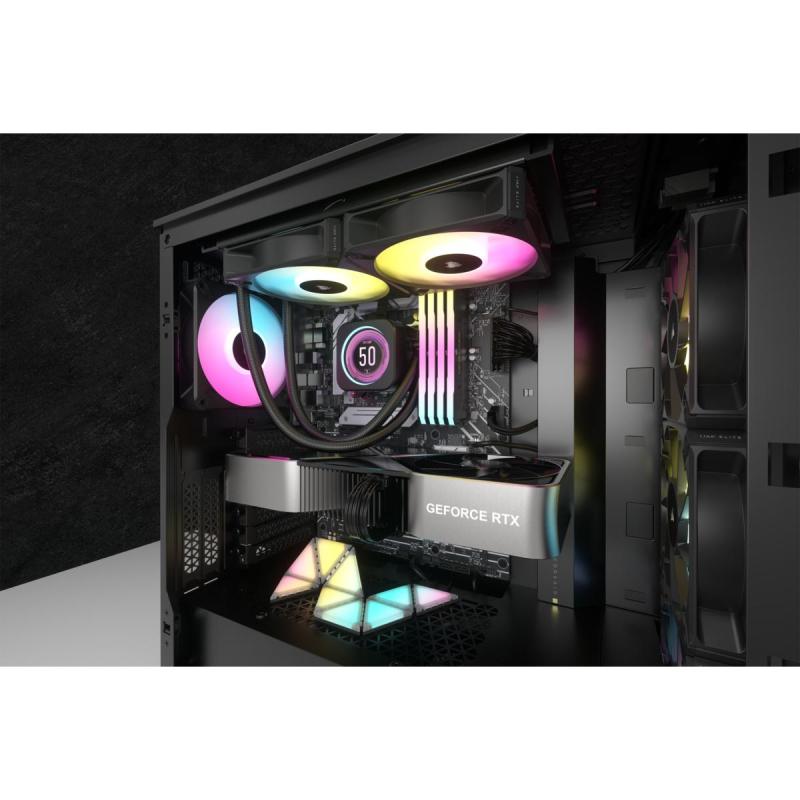 ▷ Corsair CW-9060074-WW computer cooling system Computer case Liquid  сooling kit 12 cm Black 1 pc(s)