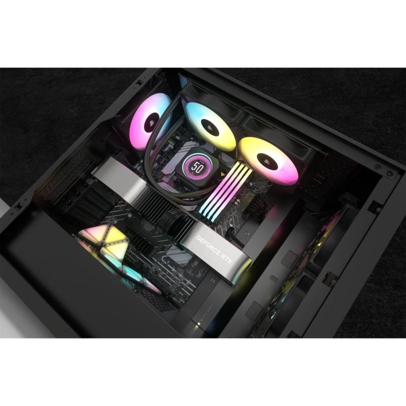 ▷ Corsair CW-9060074-WW computer cooling system Computer case Liquid  сooling kit 12 cm Black 1 pc(s)