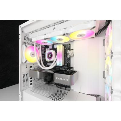 ▷ Corsair CW-9060077-WW computer cooling system Computer case Liquid  сooling kit 12 cm White 1 pc(s)