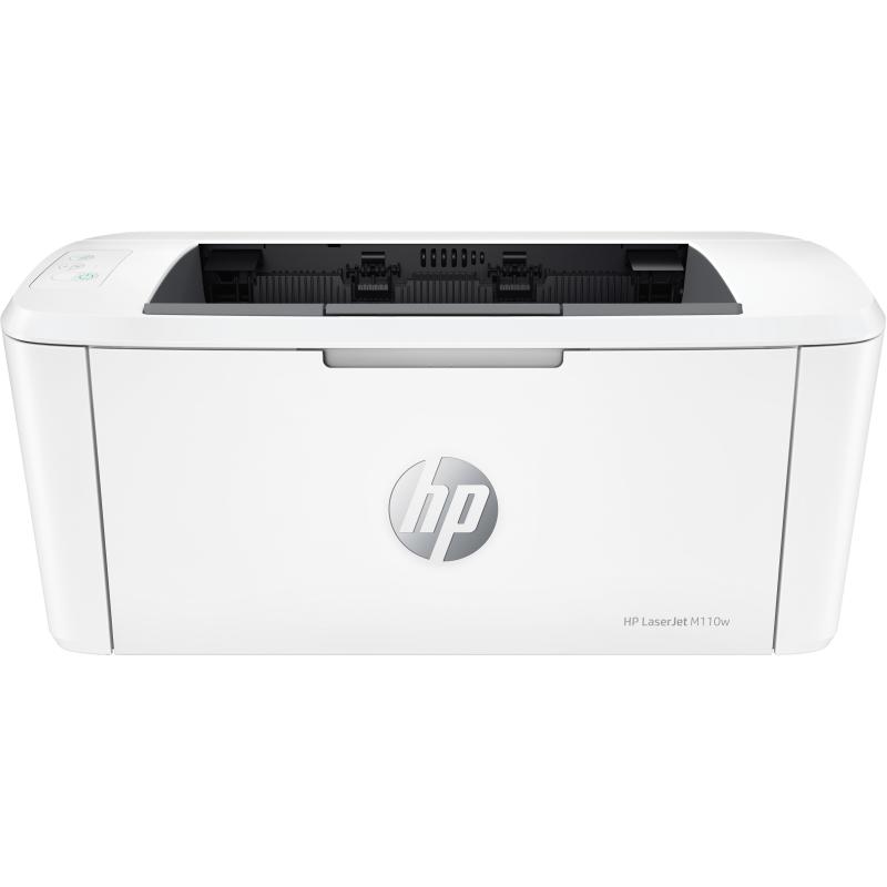 HP LaserJet Imprimante M110w, Noir et blanc, Imprimante pour Petit bureau,  Imprimer, Format compact sur