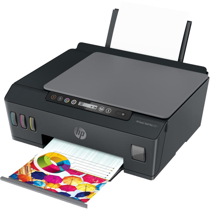 ▷ HP Smart Tank Plus Stampante multifunzione wireless 555, Stampa, scansione,  copia, wireless, scansione verso PDF